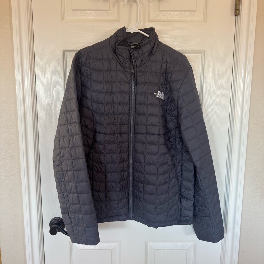 The North Face Charcoal Quilted Jacket